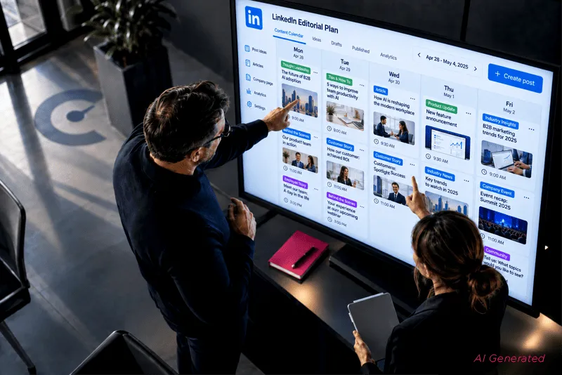 Piano editoriale LinkedIn: la guida per aziende B2B tecniche