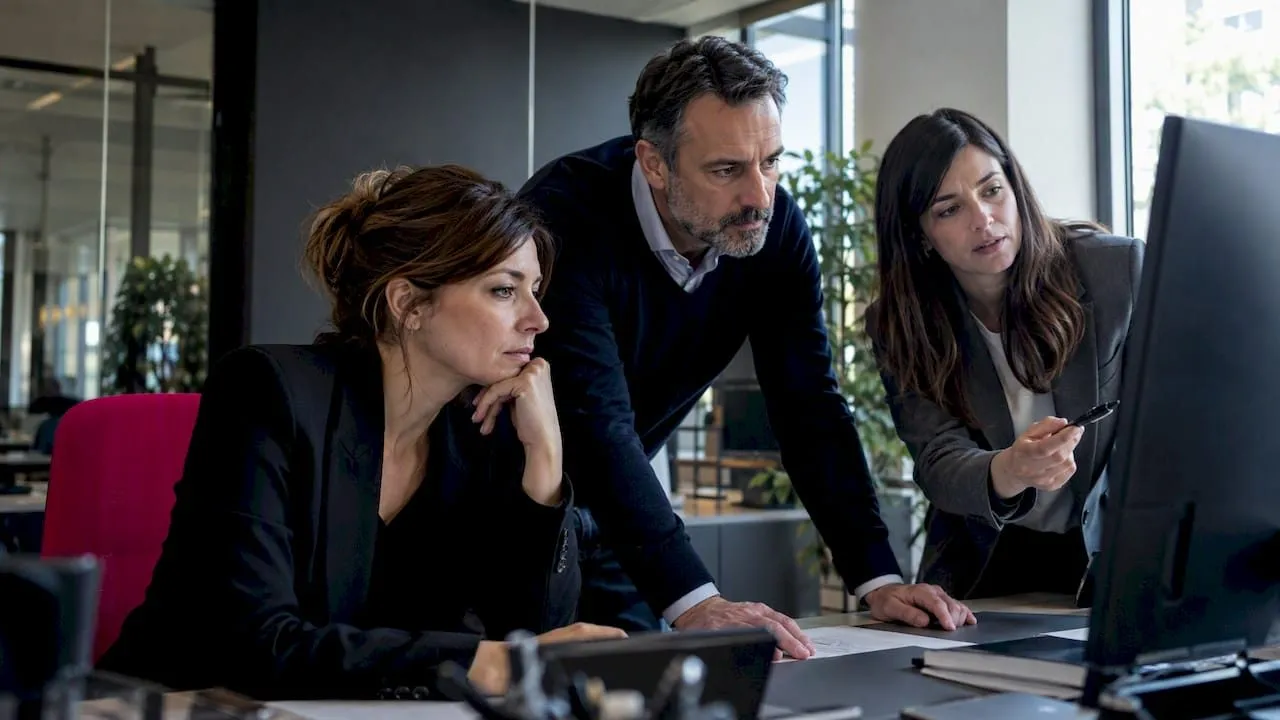 Il team controlla un'affermazione ESG prima della pubblicazione