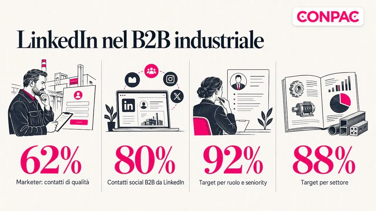 Quattro statistiche sull’efficacia di LinkedIn B2B