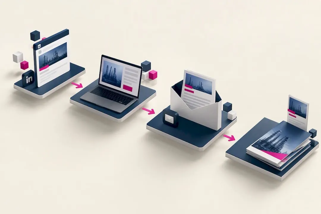 Contenuto B2B coordinato tra diversi canali