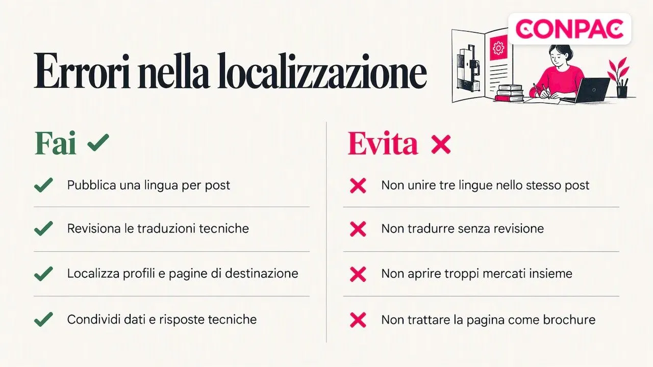 Gli errori più frequenti , overview diagram