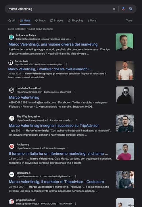 brand reputation up, creazione di notizie per link building